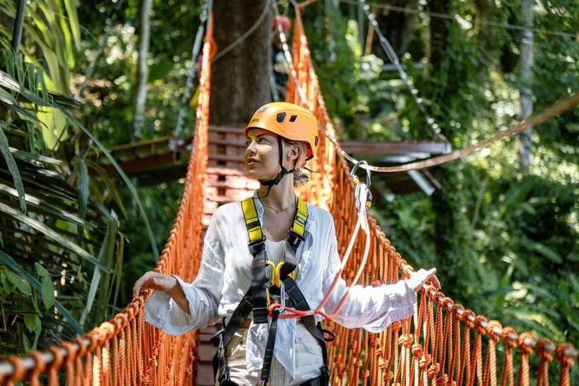 Phuket: Erawan Zipline Adventure with Ocean Views in Patong - Looking across Patong and the Andaman Sea