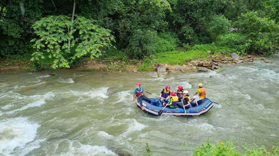 Phuket: Monkey Cave, Water Rafting, Zipline with ATV Option - Five kilometers of white water rafting
