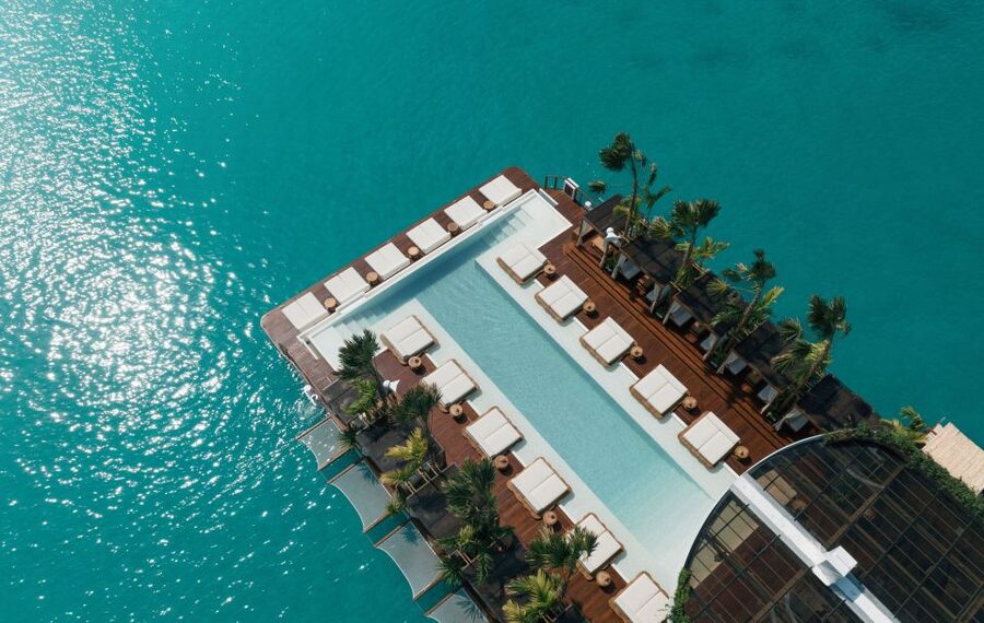 Phuket: YONA Floating Beach Club Day Experience - The infinity pool is the main stage