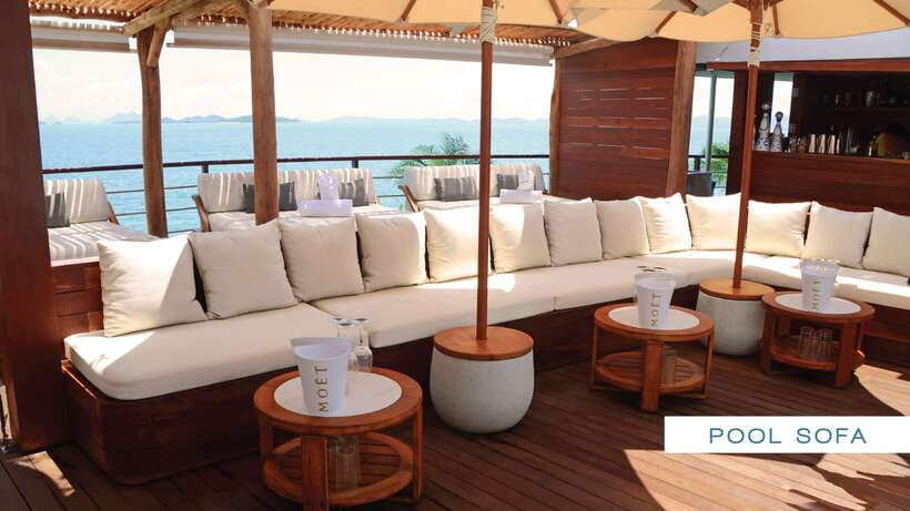 Phuket: YONA Floating Beach Club Day Experience - Seating matters more than the photos suggest