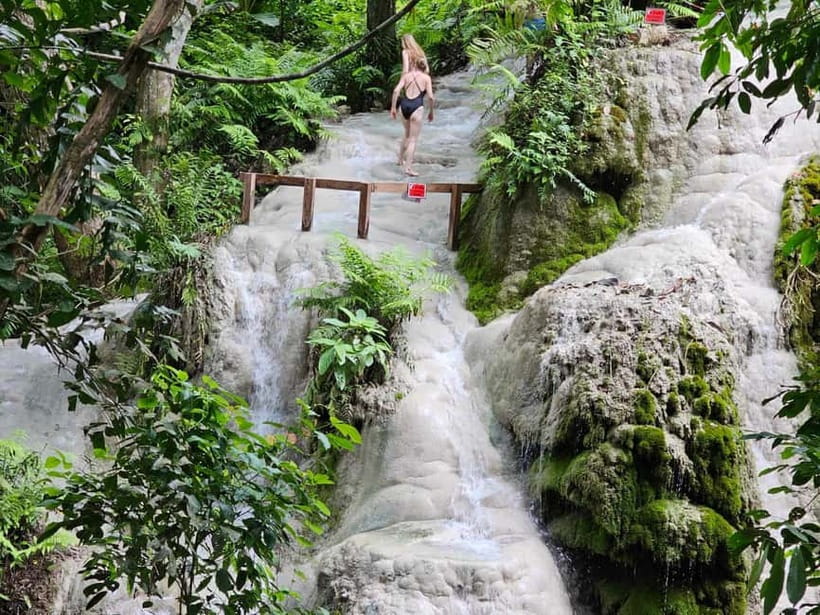 Private : Sticky Waterfall & Secret Temple & Karen Village. - Walking to the Seven-Colored Fountain