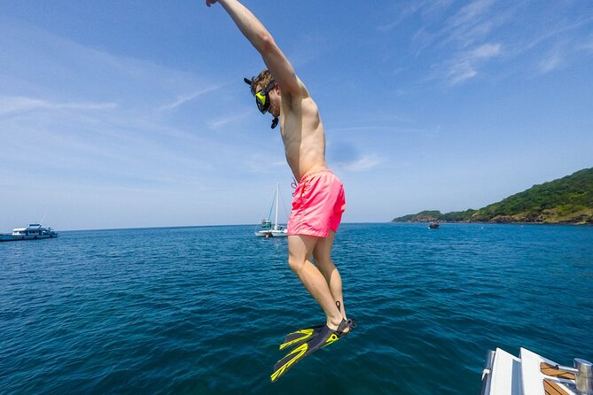 Small Groups of 20 people - Phi Phi & Bamboo Islands with Lunch - Viking Cave offers context, not a landing