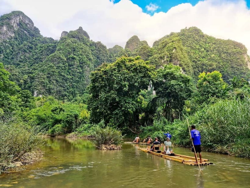 Sok River: Bamboo Raft Ride, Monkey Temple & View Point Tour - The Sok River by bamboo raft