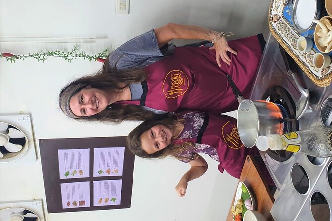 Thai Cooking Class in Phuket - Making curry paste with a mortar and pestle