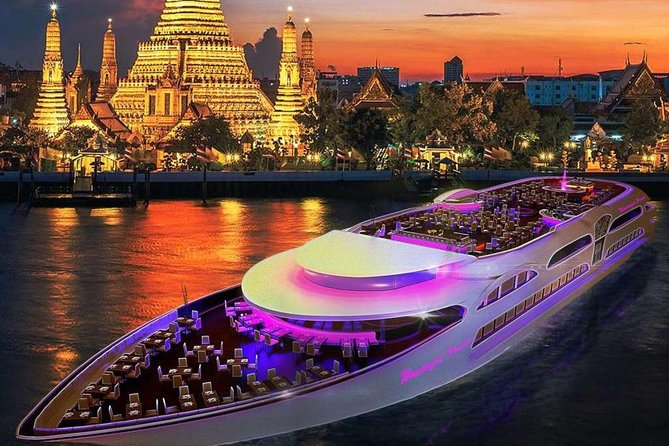 Wonderful Pearl: Bangkok's Dinner Night Cruise - Rama VIII Bridge and the first river views
