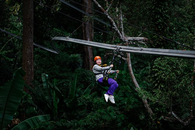World B+ (Zipline 18 Platforms + Roller + Sky Walk with World Set Menu ) - Getting to Hanuman World from Phuket